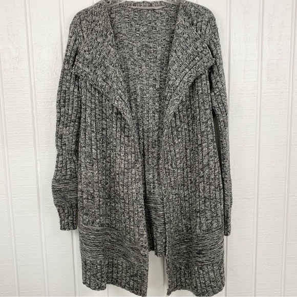 ATHLETA Heavyweight Wool Blend Open Front Cardigan Sweater M - Picture 6 of 6